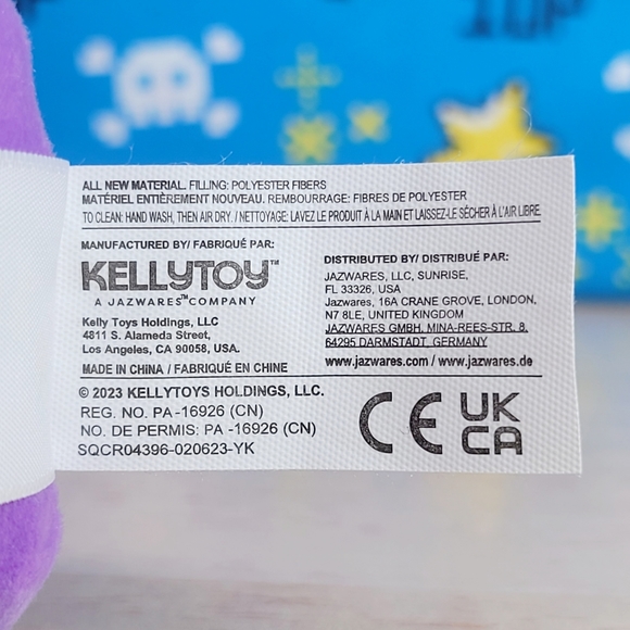 Squishmallow Resul the Clown 8" & Umberto 5" UltraSoft Blacklight Toy Plush NWT - Picture 7 of 8